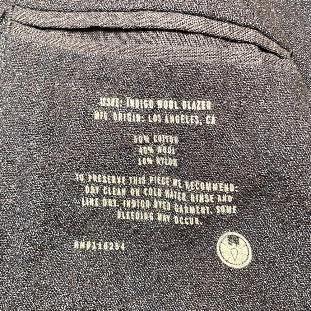 Apolis Indigo Wool Blazer - Picture 4 of 4